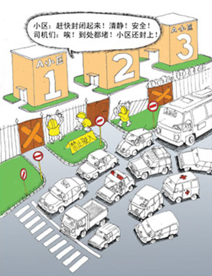 圖7 堵車（網絡圖片）