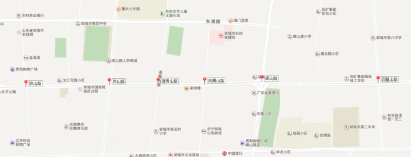 圖1 主路段道路網結構示意圖