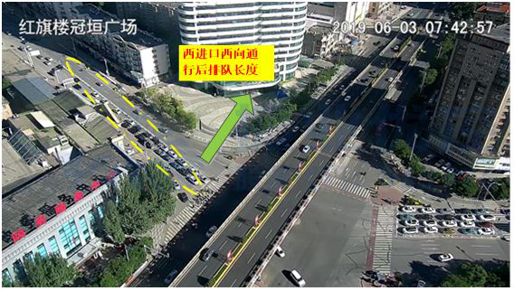 圖11 優(yōu)化后西進(jìn)口排隊長度