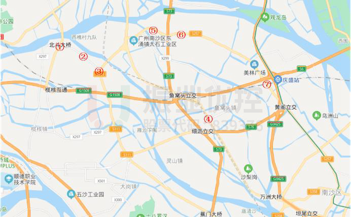 圖13 南沙片區(qū)預案設置點位圖