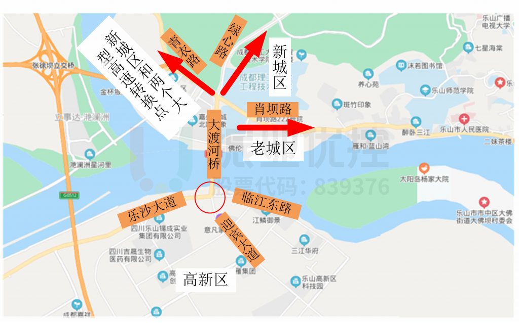 圖1 路口地理位置示意圖