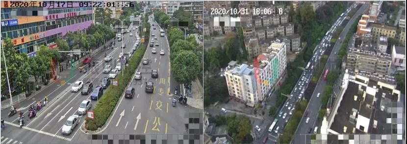 圖4 路口車流離散、排隊圖