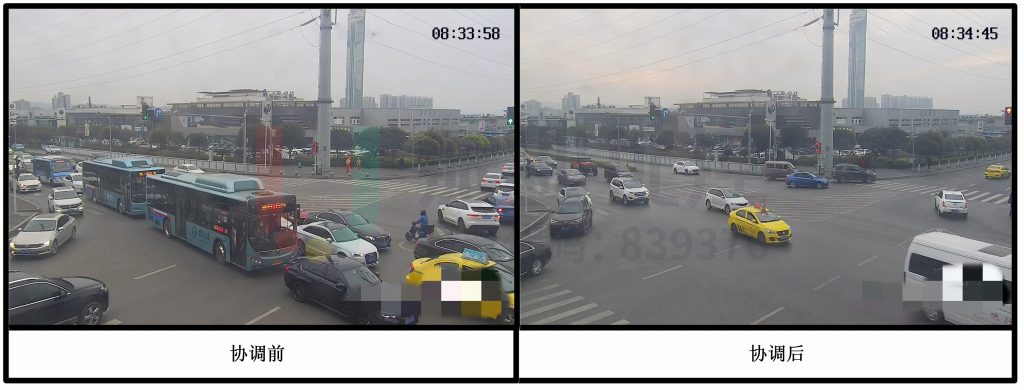 圖5 金童路優(yōu)化前后效果對(duì)比圖