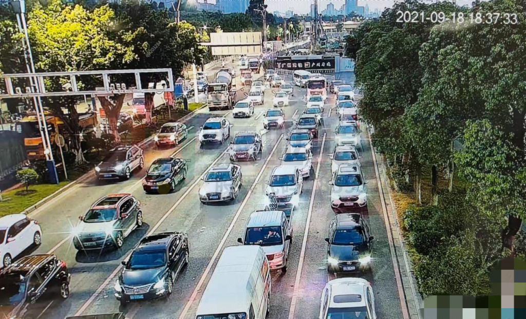 圖10 優(yōu)化后西進(jìn)口左轉(zhuǎn)車輛能夠順利進(jìn)入路口