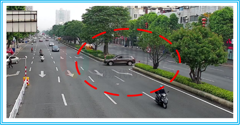 圖6 掉頭口小車(chē)逆行現(xiàn)象