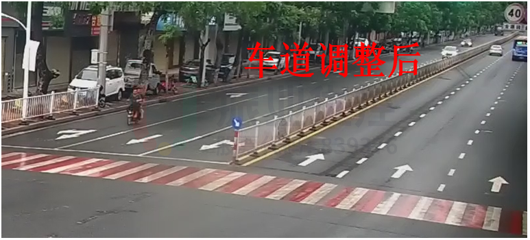圖7 路口車(chē)道調(diào)整后示意圖