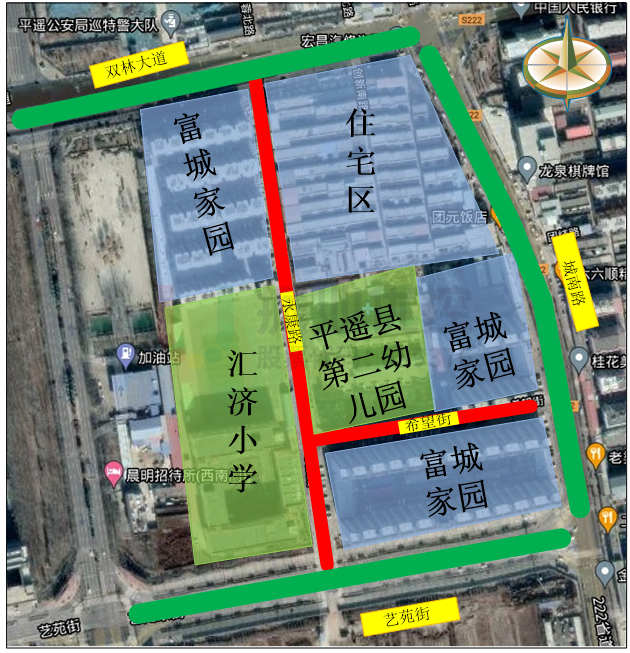 圖1 永康路、希望街路段概況