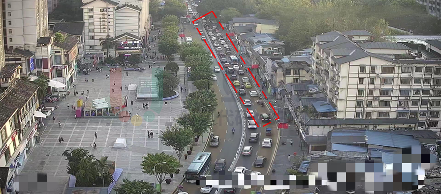 圖4 車輛積壓嚴重
