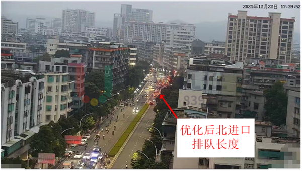 圖8 金砂-汕樟路口北進口排隊長度（優(yōu)化后）