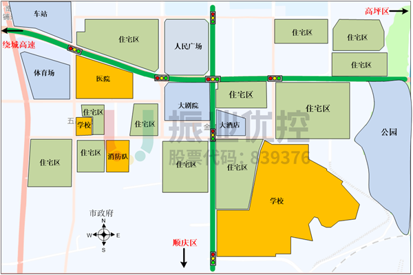 圖 2 濱江北路、環(huán)都大道周邊情況