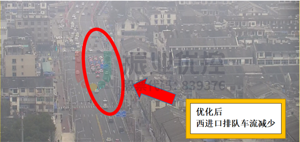 圖16?西進口排隊情況（優(yōu)化后）