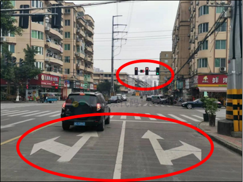 圖3 西城路-西五街路口