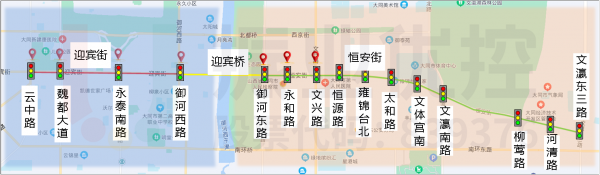 圖1 迎賓街、迎賓橋、恒安街地理位置示意圖