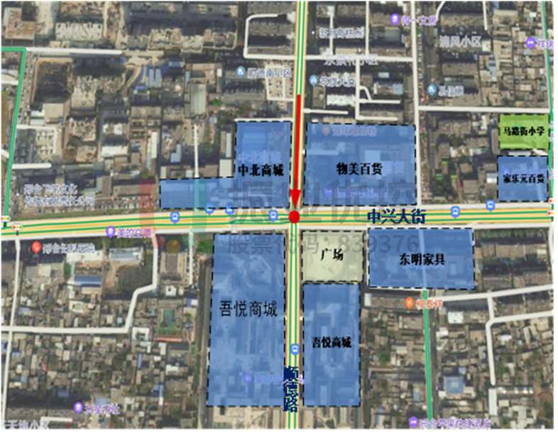 圖1 中興大街-順德路路口點位圖