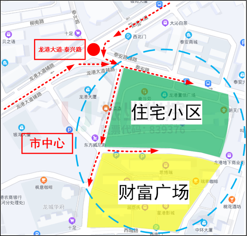 圖3 東左轉(zhuǎn)、西右轉(zhuǎn)車(chē)輛運(yùn)行軌跡