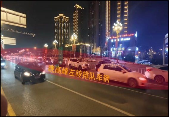 圖4 早、晚高峰北進(jìn)口排隊(duì)圖